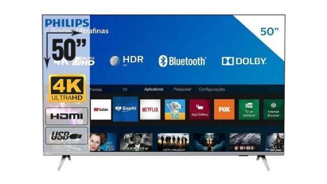 Smart-TV-Philips-50-polegadas-50PUG6654